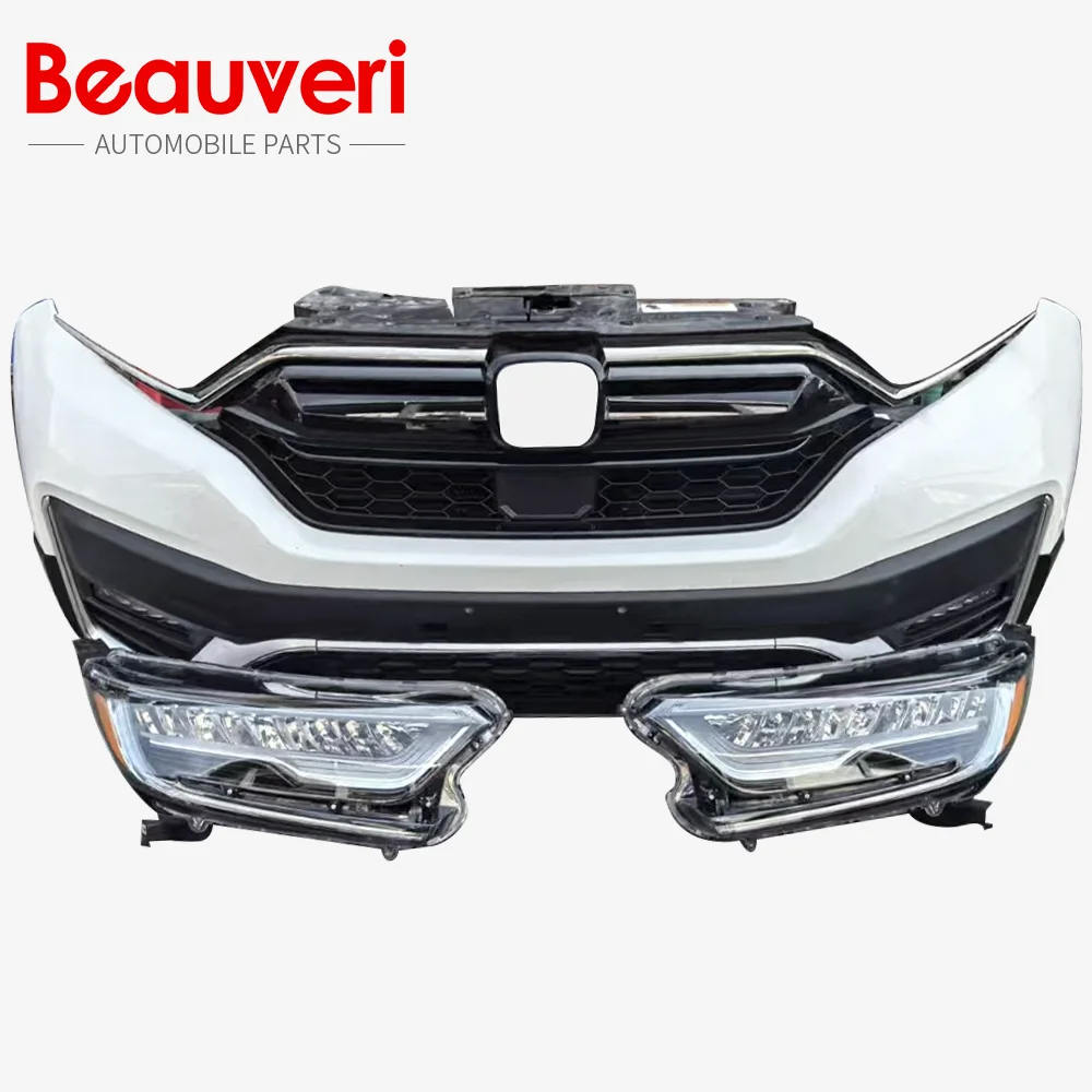 

For Honda CRV & CRV Hybrid Front Bumper Assemblies High Quality Plastic Body Kits Fog Light Cuts Original Use