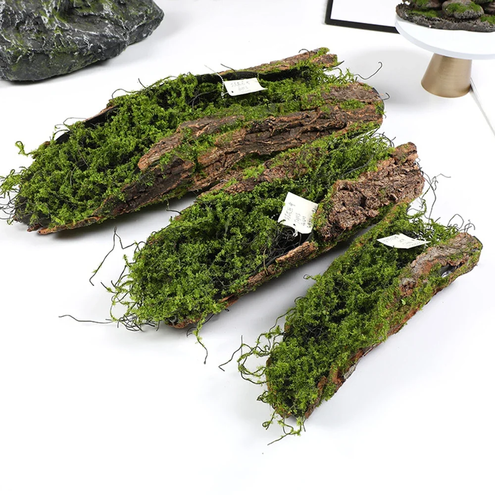 

1 Imitation Bark Moss Planting Moss Blocks DIY Simulation Green Plants For Garden Decoration