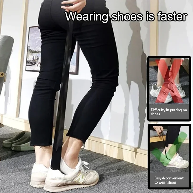 48cm Shoe Horns Do Not Require Bending Colorful Durable Shoe Wearers, Wearings Shoes Assistant for Pregnant Women Elderly