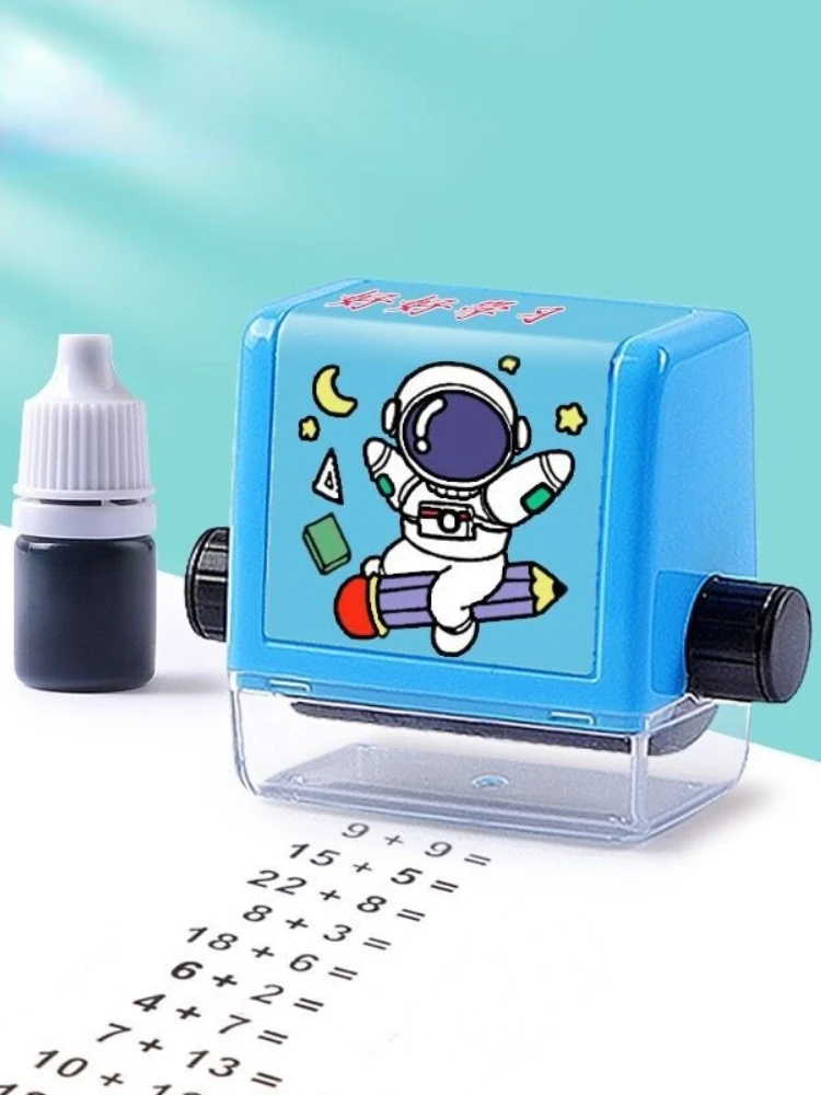 Arithmetic Rolling Stamp Addition and Subtraction Question Stamp Within 100 Pupils Math Practice Questions Digital Roller Type