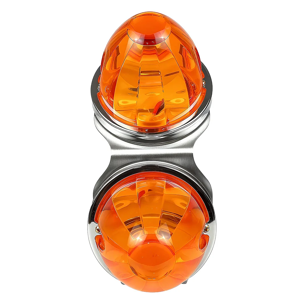 Universal Watermelon Light Mounting Bracket Holder Truck Pedestal Fender Dual Light Bracket for Trailer Lorry Camper Van ATV
