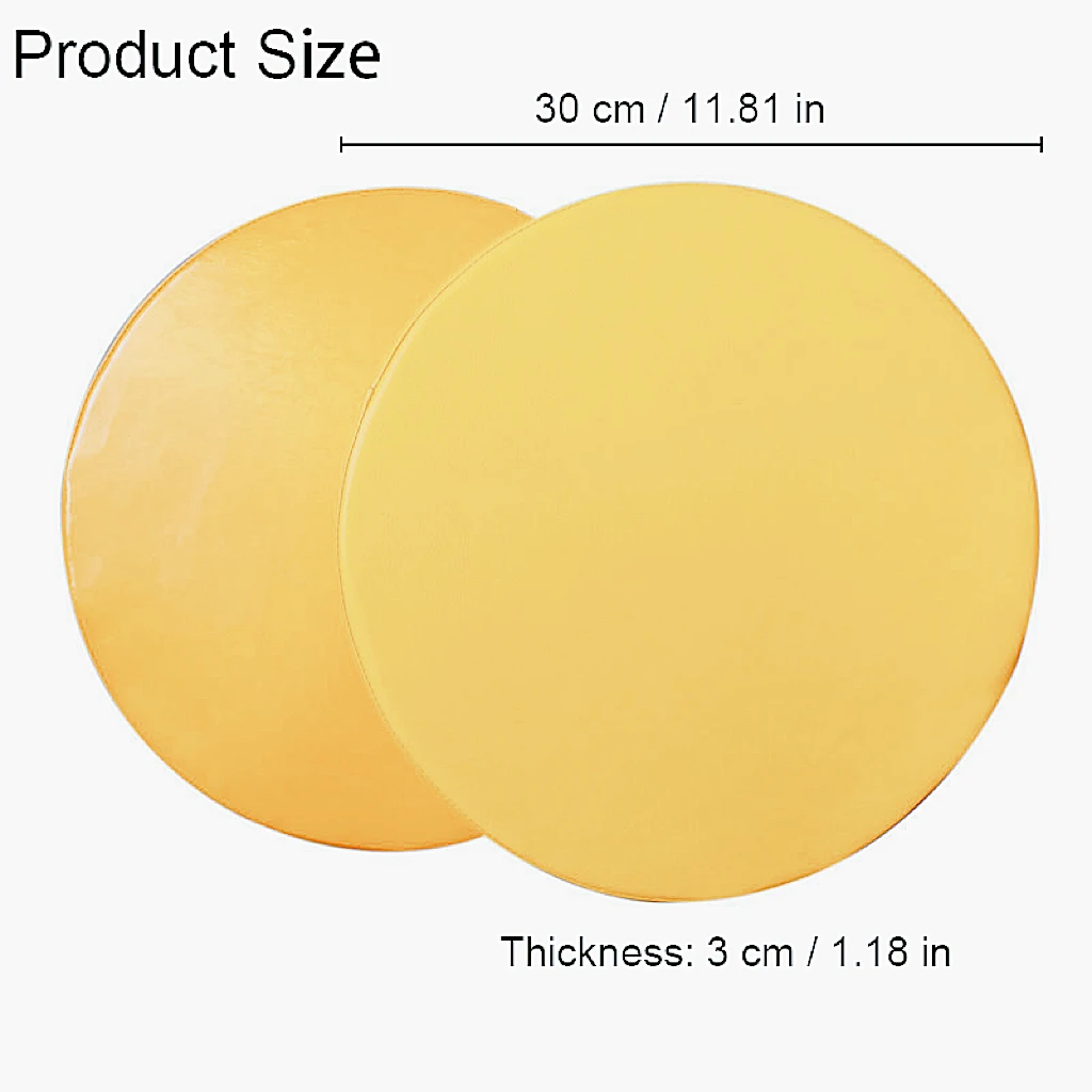 30cm Memory Foam Seat Cushion Waterproof Anti-Slip Soft Solid Round Floor Seat For Outdoor Bistro Stool Patio Home Dining 방석