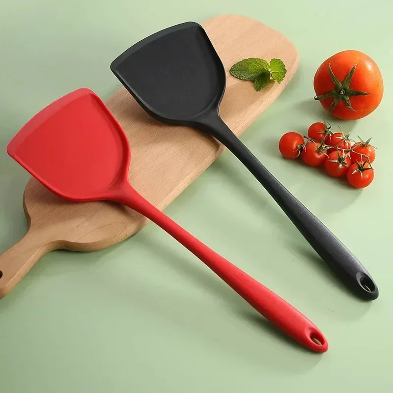 Non-Stick Silicone Turners Spatula Heat Resistant Cooking Shovel Spatula Beef Meat Egg Frying Spatula Spoon Kitchen Utensil New