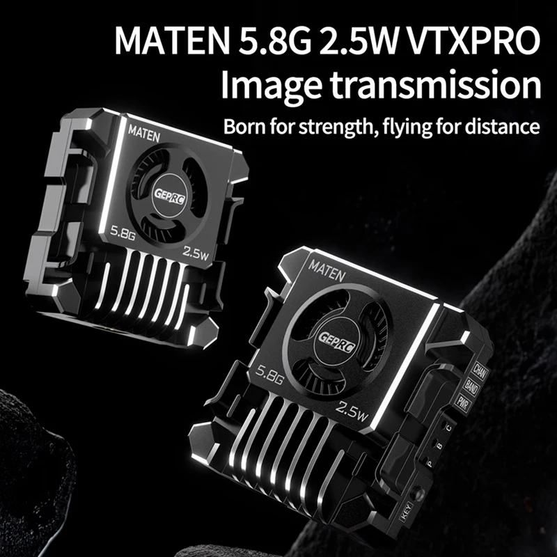 GEPRC MATEN 5.8G 2.5W VTX PRO Aluminum Alloy Numerical Control Shell Assisted Heat Dissipation Drones Accessories