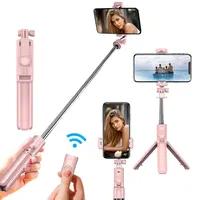 iPhone Selfie Stick Tripod Stand Detachable Remote Control Monopod for TikTok Live Streaming Compatible with Various Phones