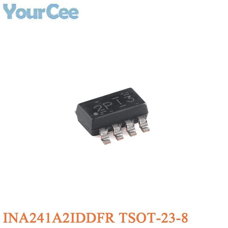 5PCS/1PC INA241A2IDDFR TSOT-23-8 2P13 2PI3 -5V to 110V Bidirectional Ultra-Precision Current Sense Amplifier Chip PWM Rejection