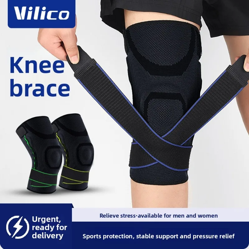 suporte-de-joelho-para-fitness-corrida-e-ciclismo-para-homens-e-mulheres-com-alcas-elasticas-ultra-quentes-e-protetores-de-silicone