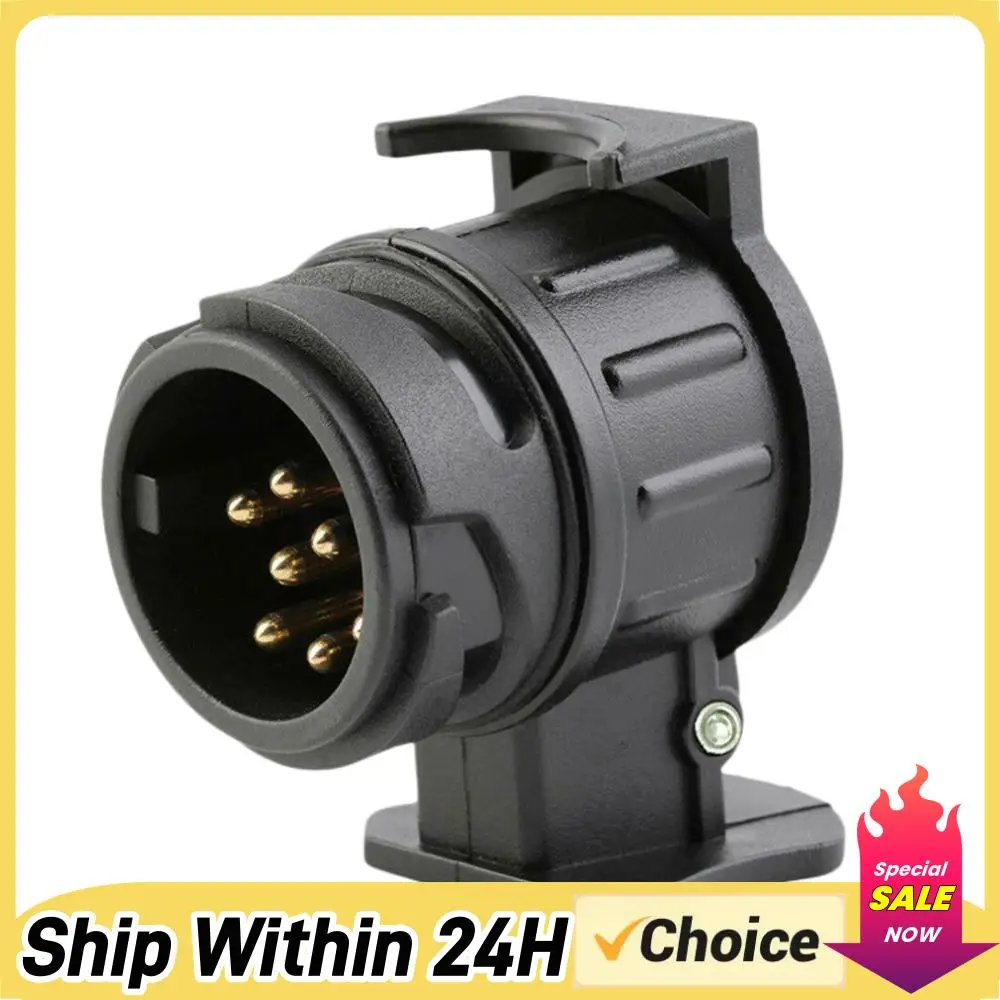 

Адаптер для прицепа с 13-контактной на 7-контактную розетку, мини-конвертер для каравана, 12В мини-адаптер для буксировки грузовика, для туристического прицепа