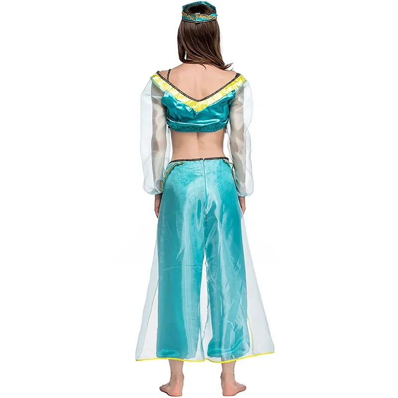 Fiaba adulto femmina principessa Jasmine Cosplay Fantasia vestito