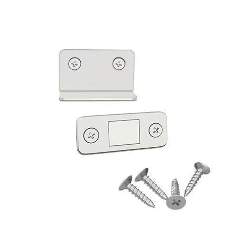 1PCS Cabinet Door Suction L-Type Invisible Wardrobe Strong Magnetic Suction Non Perforated Sliding Door Micro Magnetic Touch