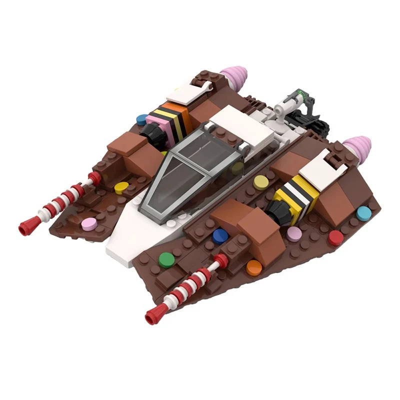 Bricklink Star Movie Christmas Gingerbread Series Spaceship 40806 Walker Snowspeeders Building Blocks Kid Toys Christmas Gift