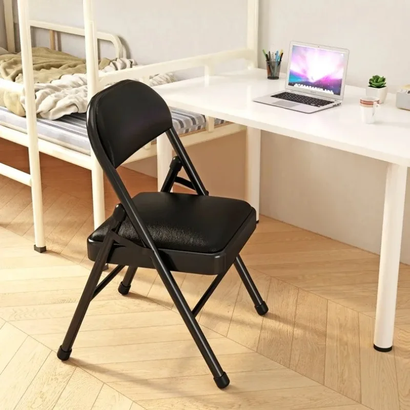 

Портативный складной обеденный стул Meuble в скандинавском стиле для отдыха, компьютерный стул для гостиной, простой бытовой стул со спинкой