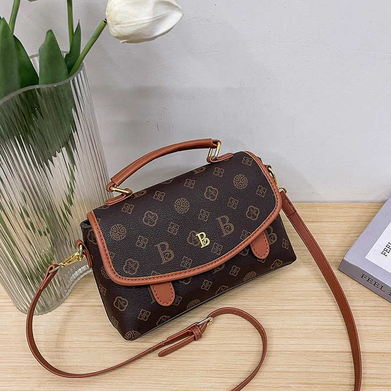 

Классическая модная сумка, повседневная женская сумка через плечо для улицы, стильная сумка-кроссбоди с регулируемым ремнем.