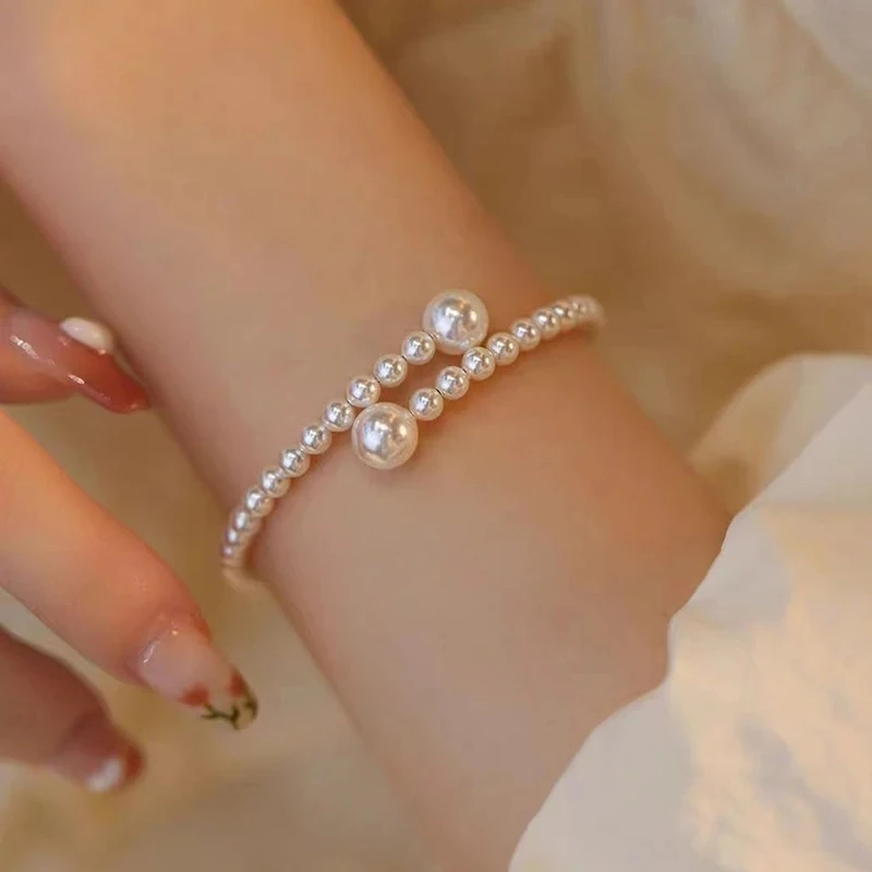 Fashion Imitation Pearl Bracelet Stretchable Pearl Bracelet Pearl Bracelet For Women Bridal Jewelry Gift