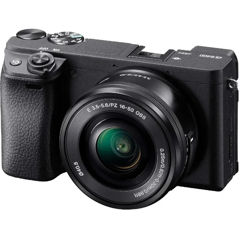 camara-sin-espejo-compacta-aps‑c-con-lentes-intercambiables｜enfoque-automatico-ocular-en-tiempo-real-video-4k-pantalla-abatible-lente-de-kit-de-16‑50mm-incluida