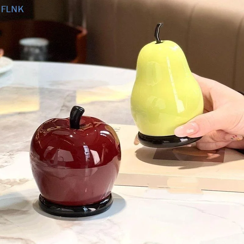 【KC】Pear Shaped Toothpick Holder Dustproof Lid Easy to Clean Multi Storage for Dental Floss Home Small Gadget Organizer