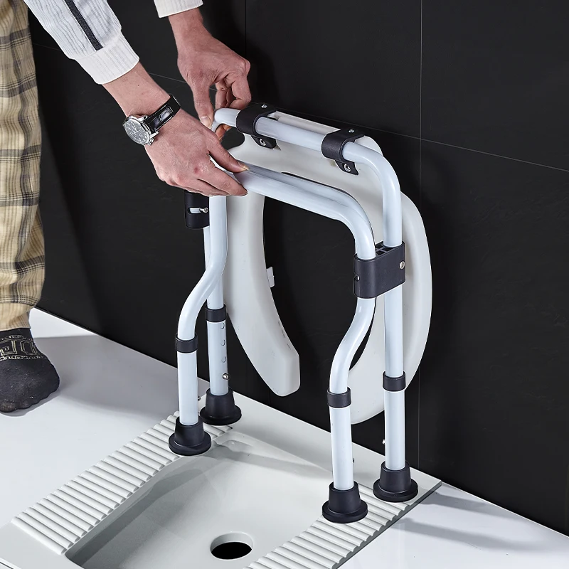 Squatting Moveable Portable Squatting U-shaped Foldable Toilet Stool for The Elderly Chair for Pregnant Women Bathroom Chair