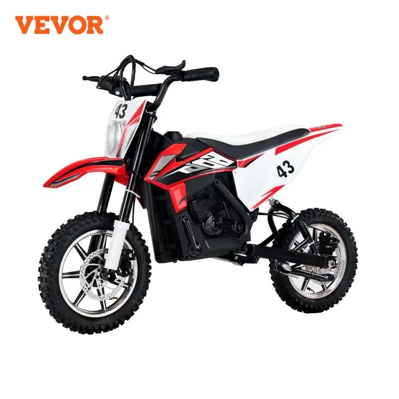 VEVOR 36V Kids Ride On Motorcycle with Speed up to 15.5mph LED Light Battery Gauge Electric Motorcycle Toys for Children Boys