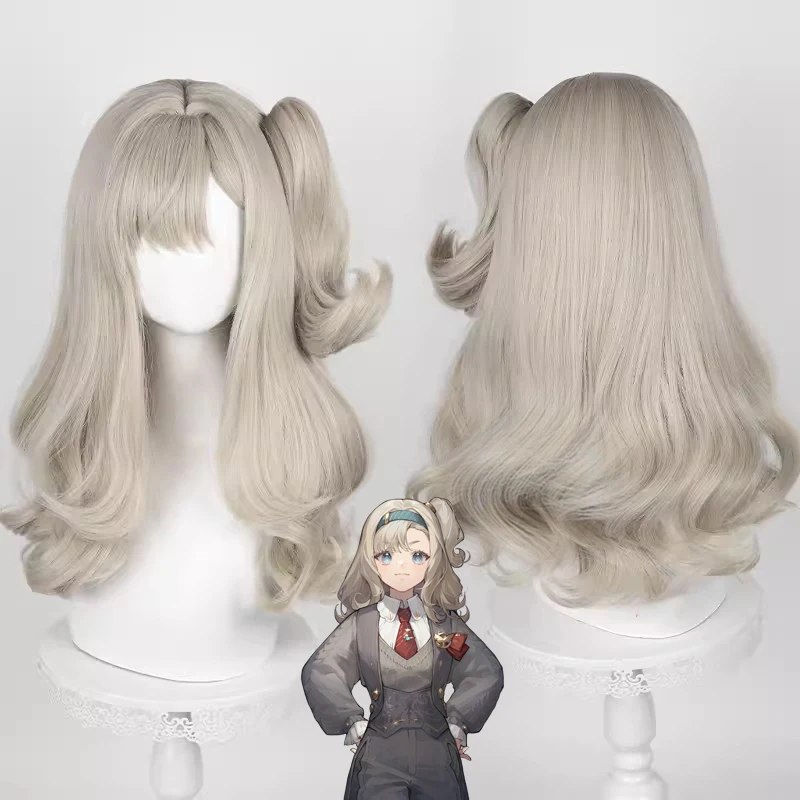 

Game Reverse:1999 Matilda Bouanich Cosplay Wig Grey Gold Hair Heat Resistant Synthetic Halloween Party Accessories Props