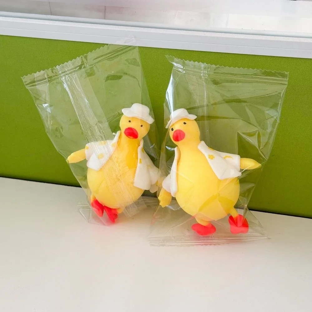 New Cartoon Duck Shape Squeeze Squishy Slow Rising Sitting Decompression Animal Stress Relief Gifts