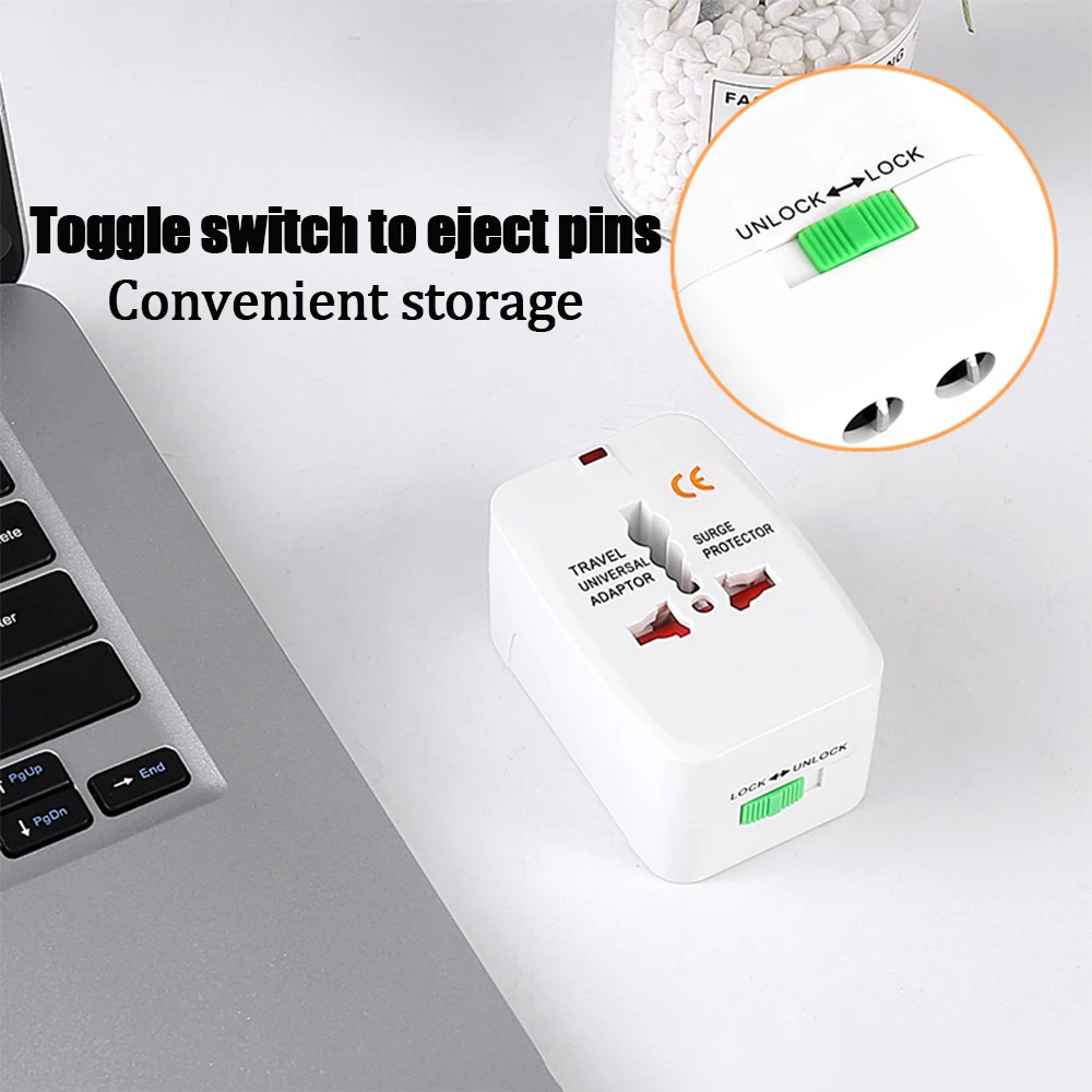 Universal Travel EU AU US Plug Adapter for Compatible Solve with Charging Specifications AC Power Adaptor Convertor Plug Socket