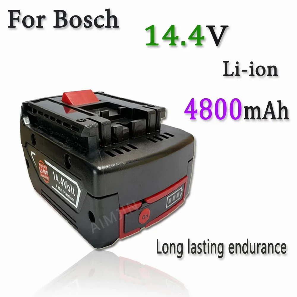 

14.4V 4800mAh Rechargeable Lithium ion Battery For Bosch 14.4V BAT607G BAT614 BAT614G Electric Tool Replacement Battery