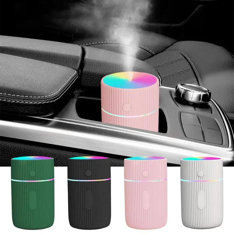 Mini Car Air Humidifier USB Ultrasonic Essential Oil Diffuser Smart Purifier Aroma Anion Mist Maker LED Car Accessories