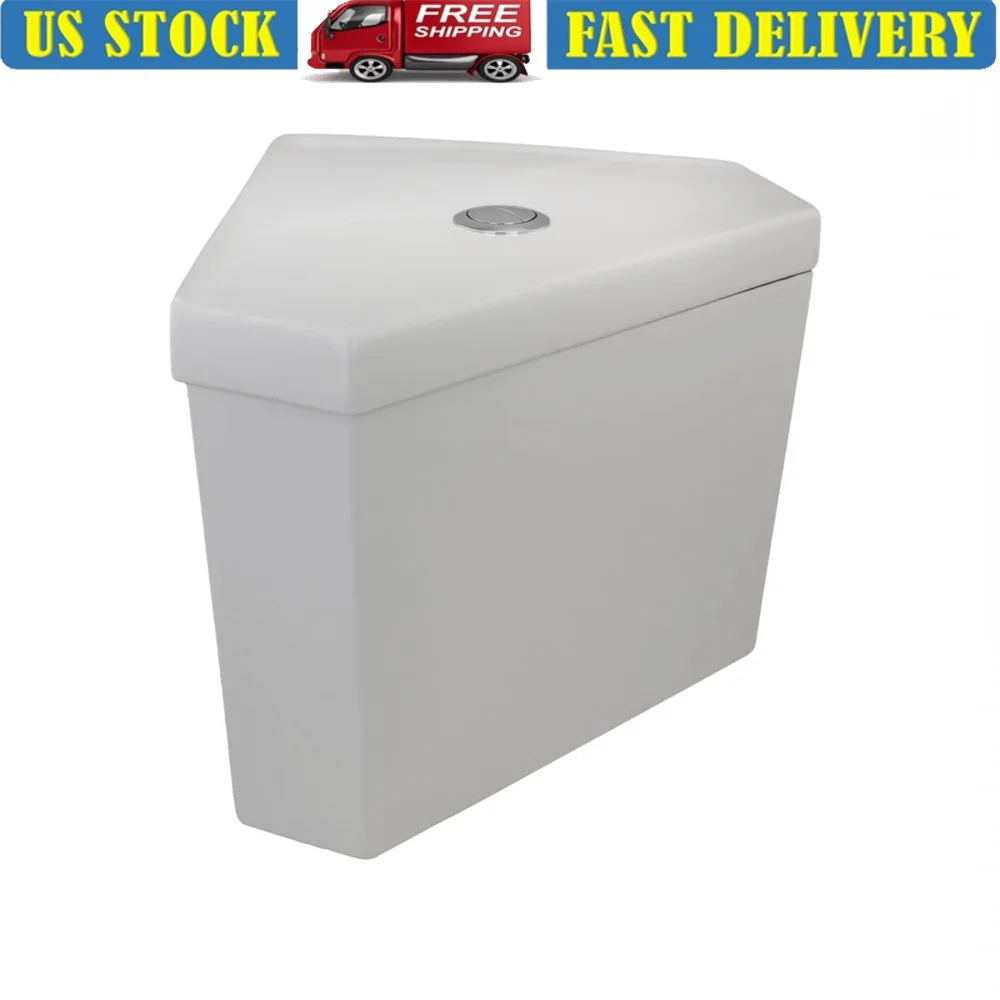 

Угловой бачок для унитаза с двойным смывом WaterSense 0,8 GPF 1,6 GPF Прочный стекловизионный Китай Экономия места Совместимость ASME Простая установка