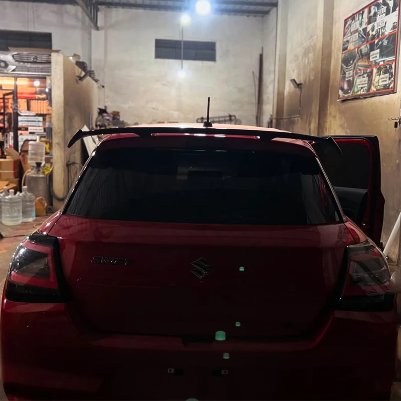 Roof Rear Spoiler Wings For Suzuki Hatchback Swift Baleno Ignis Celerio Alto ABS Plastic Trunk Tail Lip Body Kit Accessories