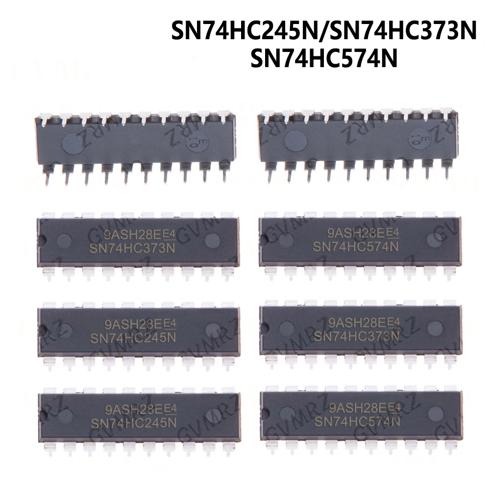10PCS SN74HC245N DIP20 SN74HC373N 74HC373N 74HC574 SN74HC574N Bus transceiver Tri-State Octal Bus 74HC373N 74HC574