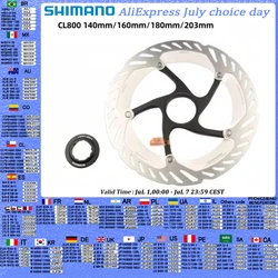 SHIMANO Center Lock Disc Rotor DEORE XT RT-MT800 CL800 140 mm 160mm 180mm 203mm Hydraulic Brake Disc Rotor