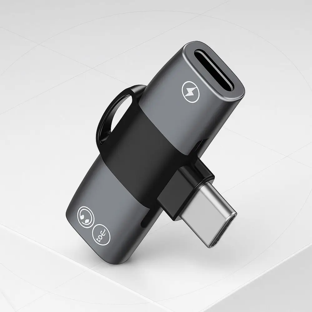 Splitter USB Type C Adapter Converter Durable OTG 2 in 1 Adapter Fast Charging Portable Type C 2-in-1 Multifunctional Adapter