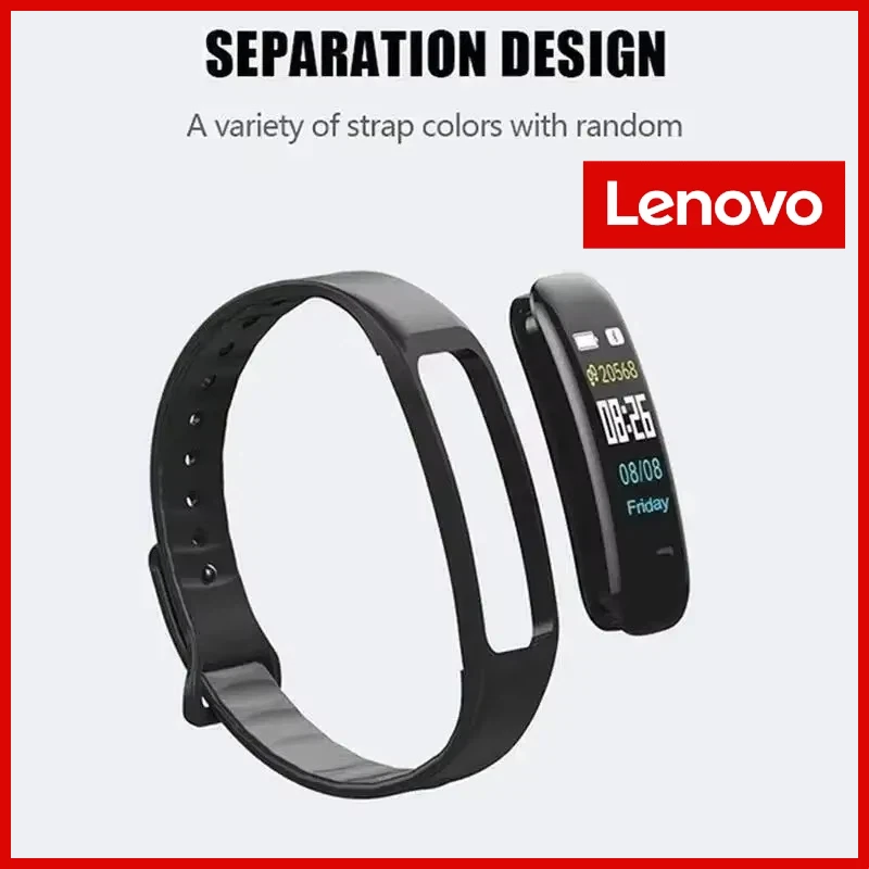 Lenovo Smart Watch C1 Plus Color Screen Bluetooth Step Counting Sports Bracelet Fitness Tracker Heart Rate Blood Pressure Sleep