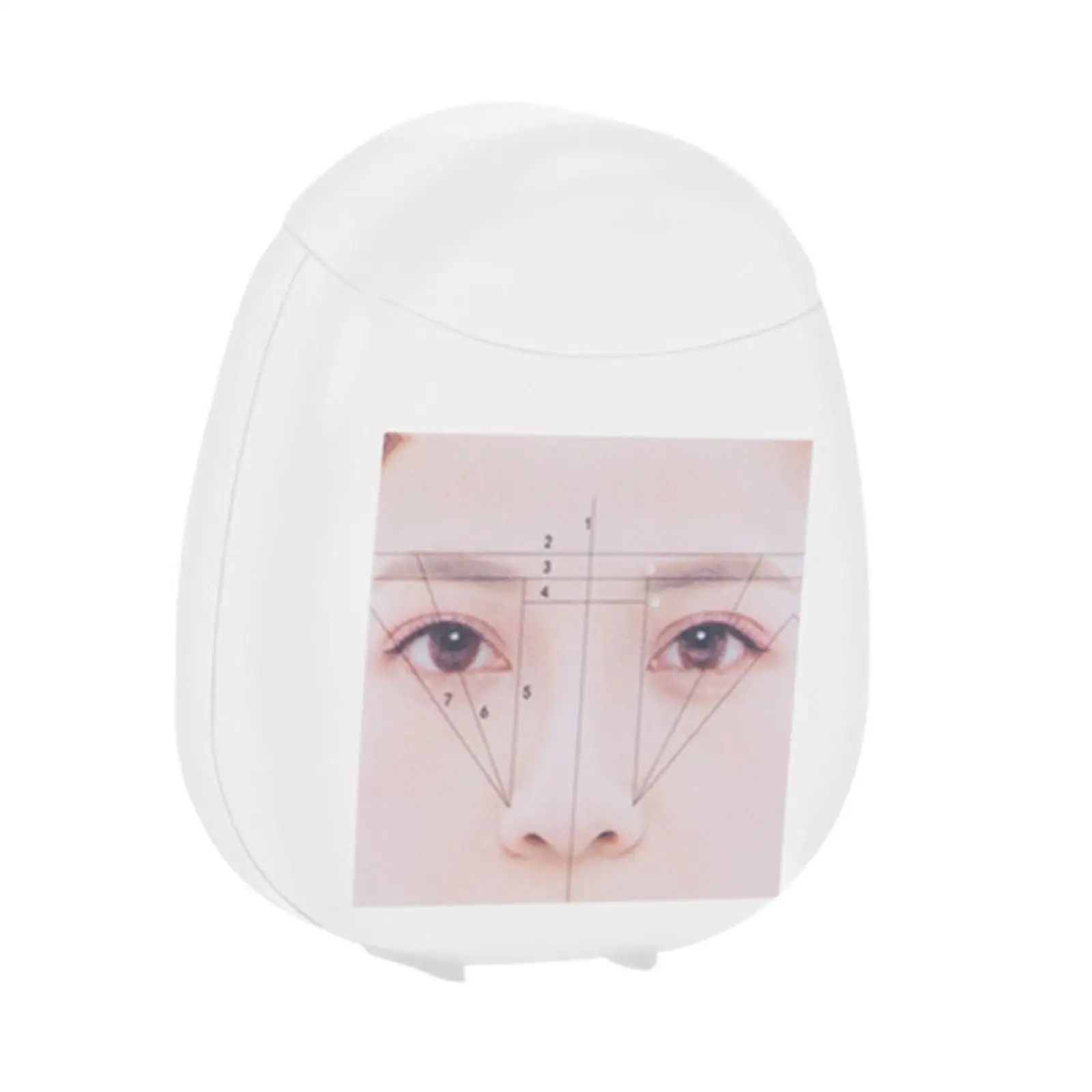 Hilo de mapeo de cejas, cuerda preentintada, herramienta de medición de cejas ABS, suministro para dar forma a las cejas para profesionales y hogares