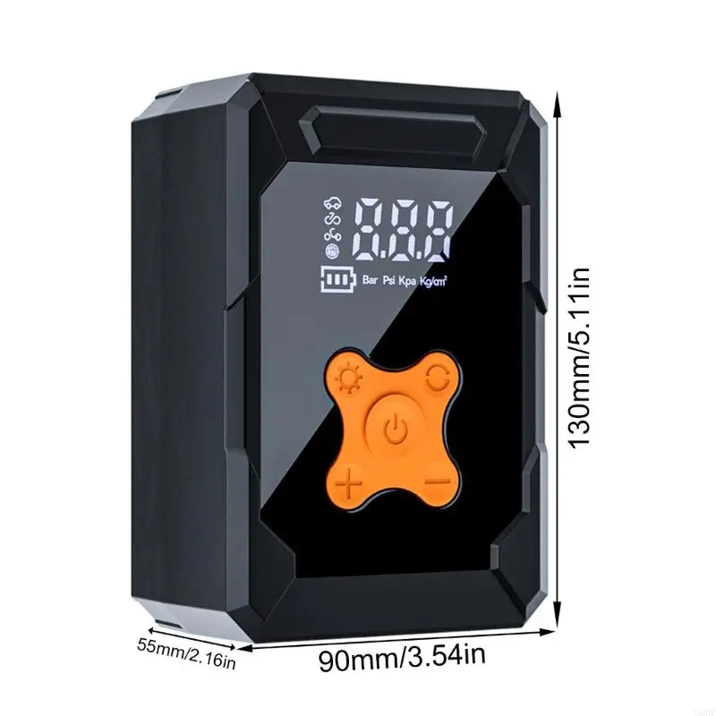 G99F سيارة ضاغط الهواء ضاغط ضاغط إطارات مضخات الهواء مع بنوك الطاقة وظيفة لدراجة دراجة دراجة دراجة نارية إطارات نفخ محمول #6