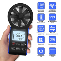 HoldPeak HP-6000GH Handheld HVAC Anemometer, CFM Wind Speed Meter Air Flow Gauge Measuring Device with Waterproof Touch Button