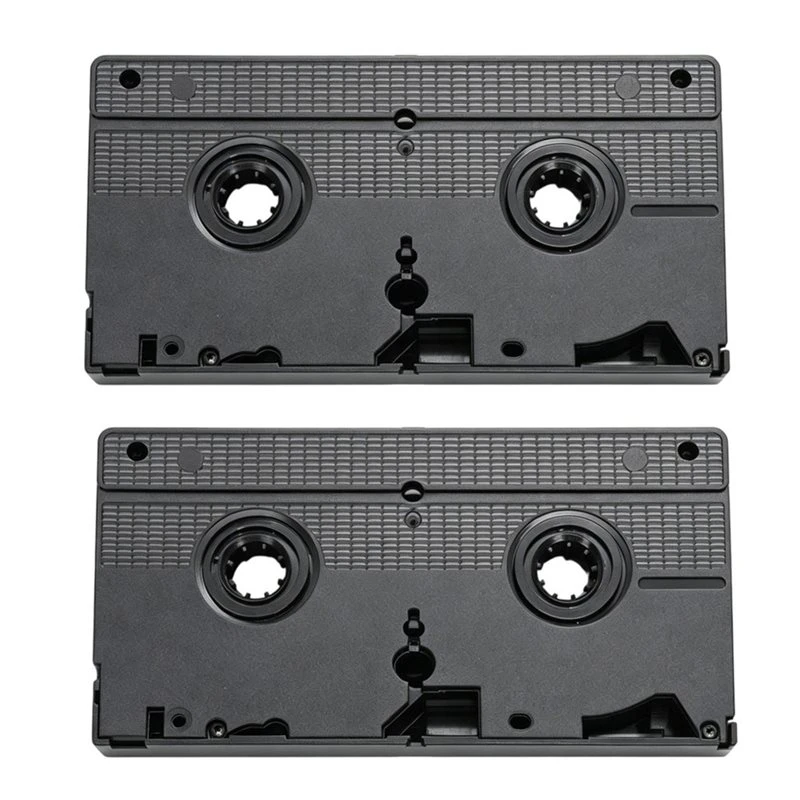 T23C Reusable Video Player Head Cleaning Tool- 2PCS VCR VHS Head Cleaner, No Fluid Needed VCR Cleaner Featuring Wet Technology