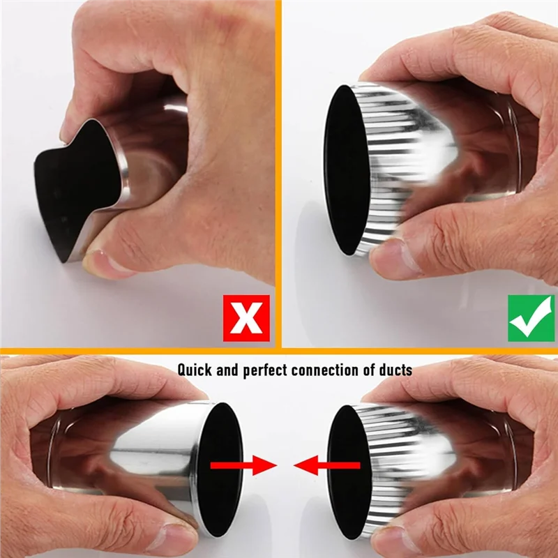 

-A95Z 5-Blade Hand Crimper Gutter Crimping Tool And Sheet Metal Crimper For HVAC Ductwork, Downspouts, Stove Pipes