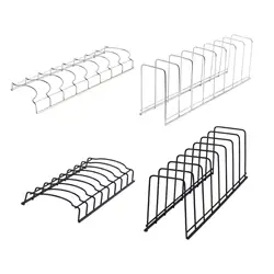Dish Storage Rack Space Saving Plate Organizer for Kitchen Counter Cafe Home