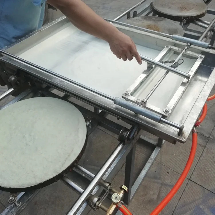 

hand push type tortilla bread making machine easy to operate long life pancake machine for sale
