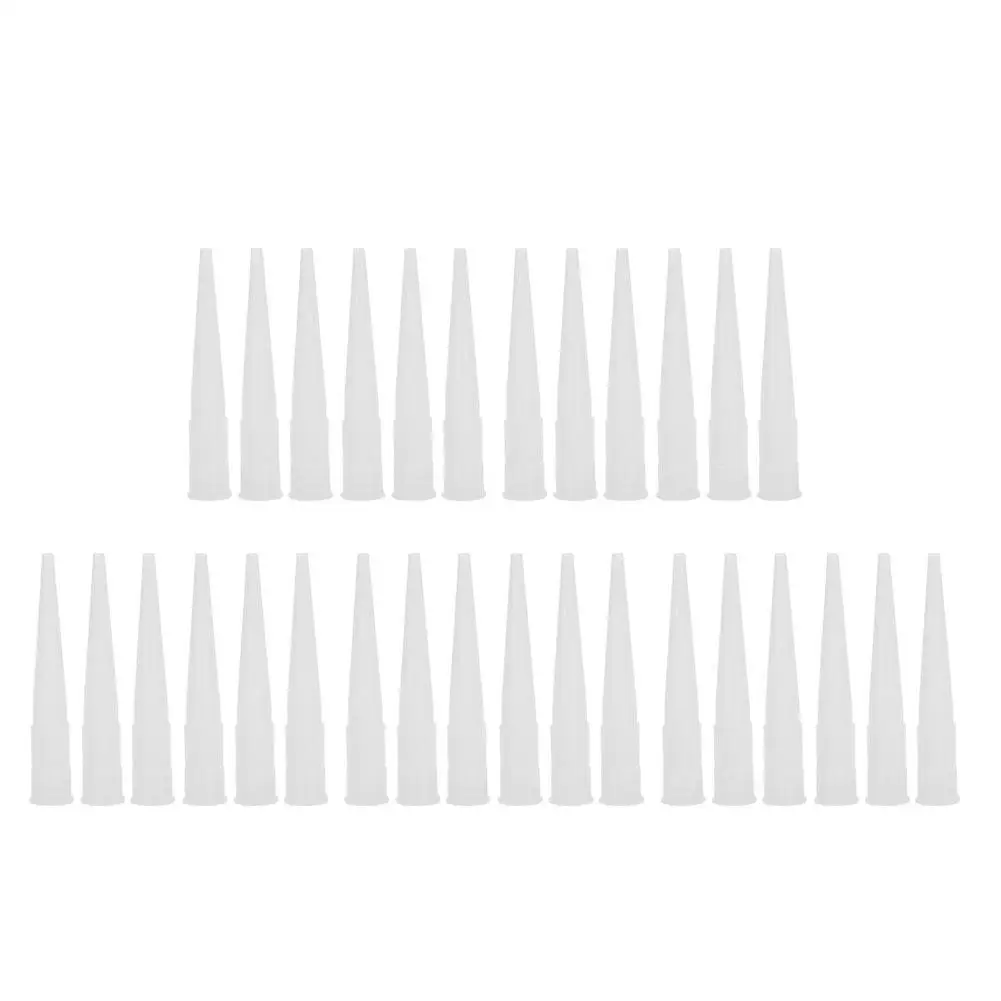 

30Pcs Replaceable Caulking Nozzles Silicone Glue Tips Hot Melt Adhesive Accessories Tools for Precision Application