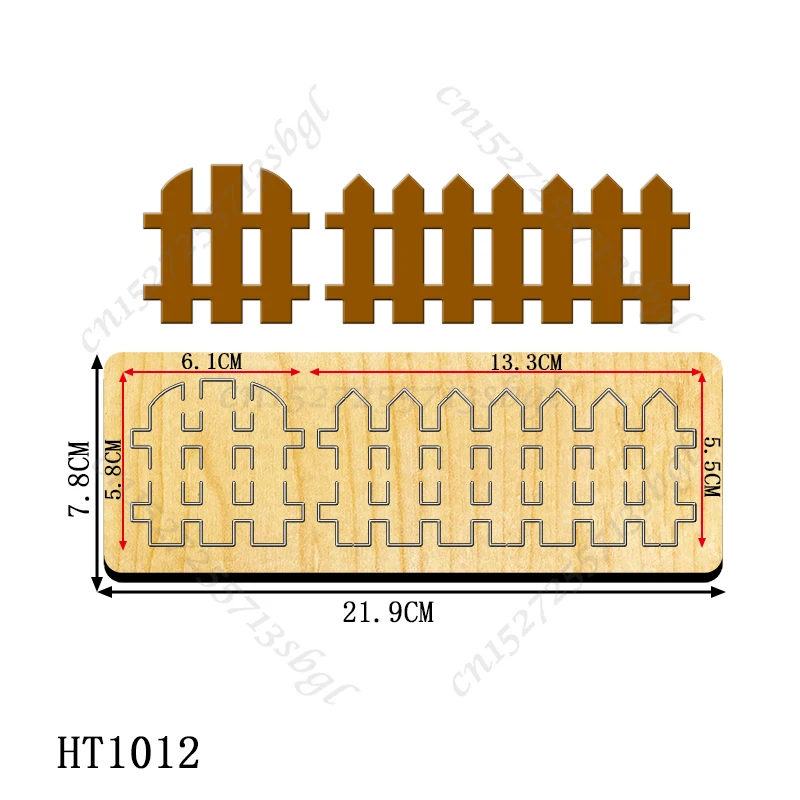 Fence Cutting dies - New Die 2022 Cutting And Wooden Mold,HT1012 Suitable For Common Die Cutting Machines On The Market.