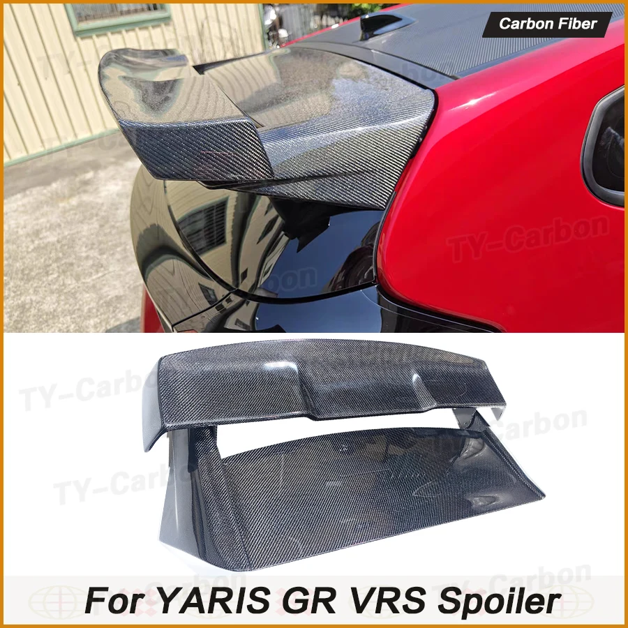 Alerón de Fibra de Carbono Real para Toyota Yaris GR GXPA16 Vrs, Cubierta de Maletero GR Yaris, Alerón Trasero, Accesorios de Tuning para Carrocería, FRP
