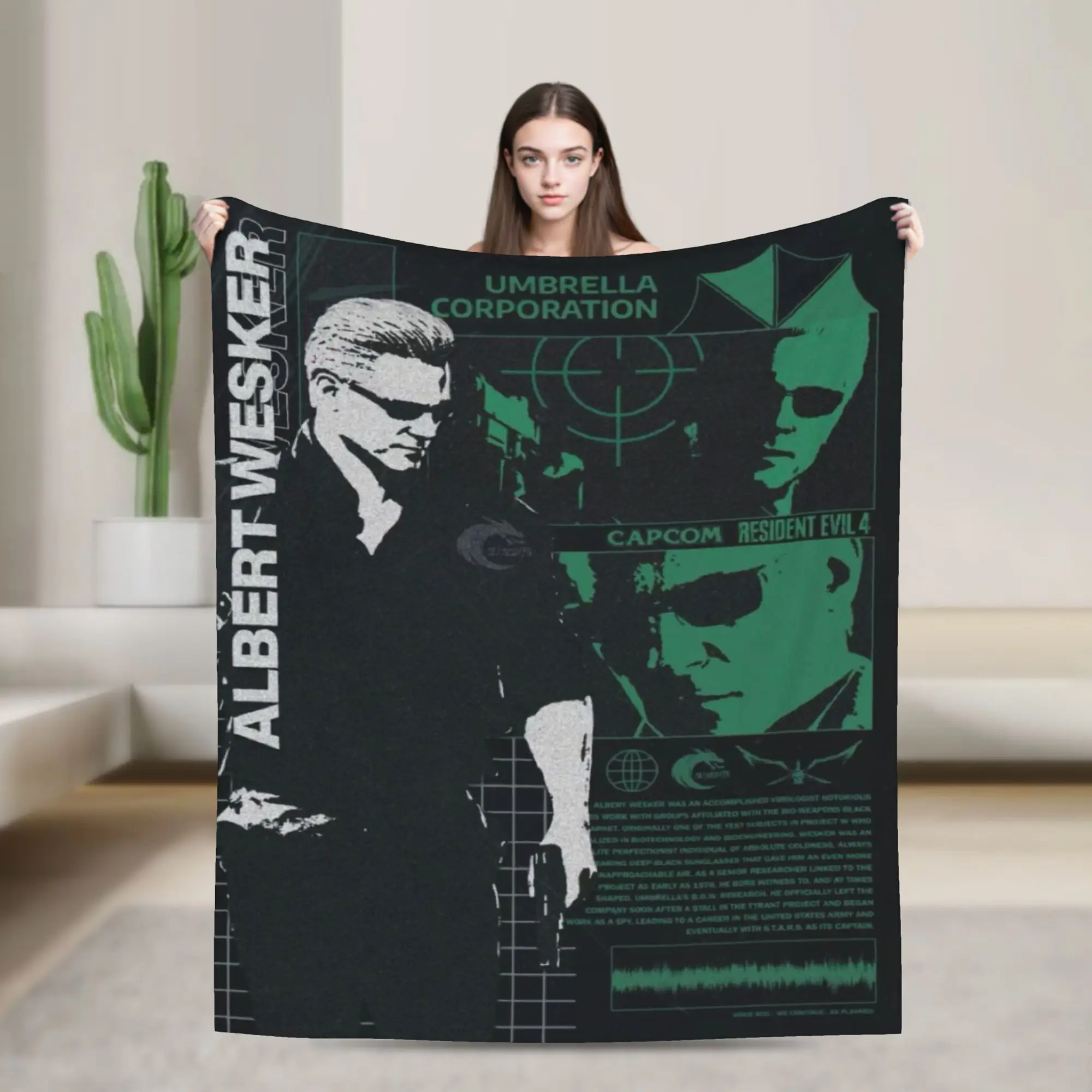 Albert Wesker  Blanket Ultra Soft  Throw Blankets for Sofa 50x60 Inch Multiple Sizes Plush Thin Quilt