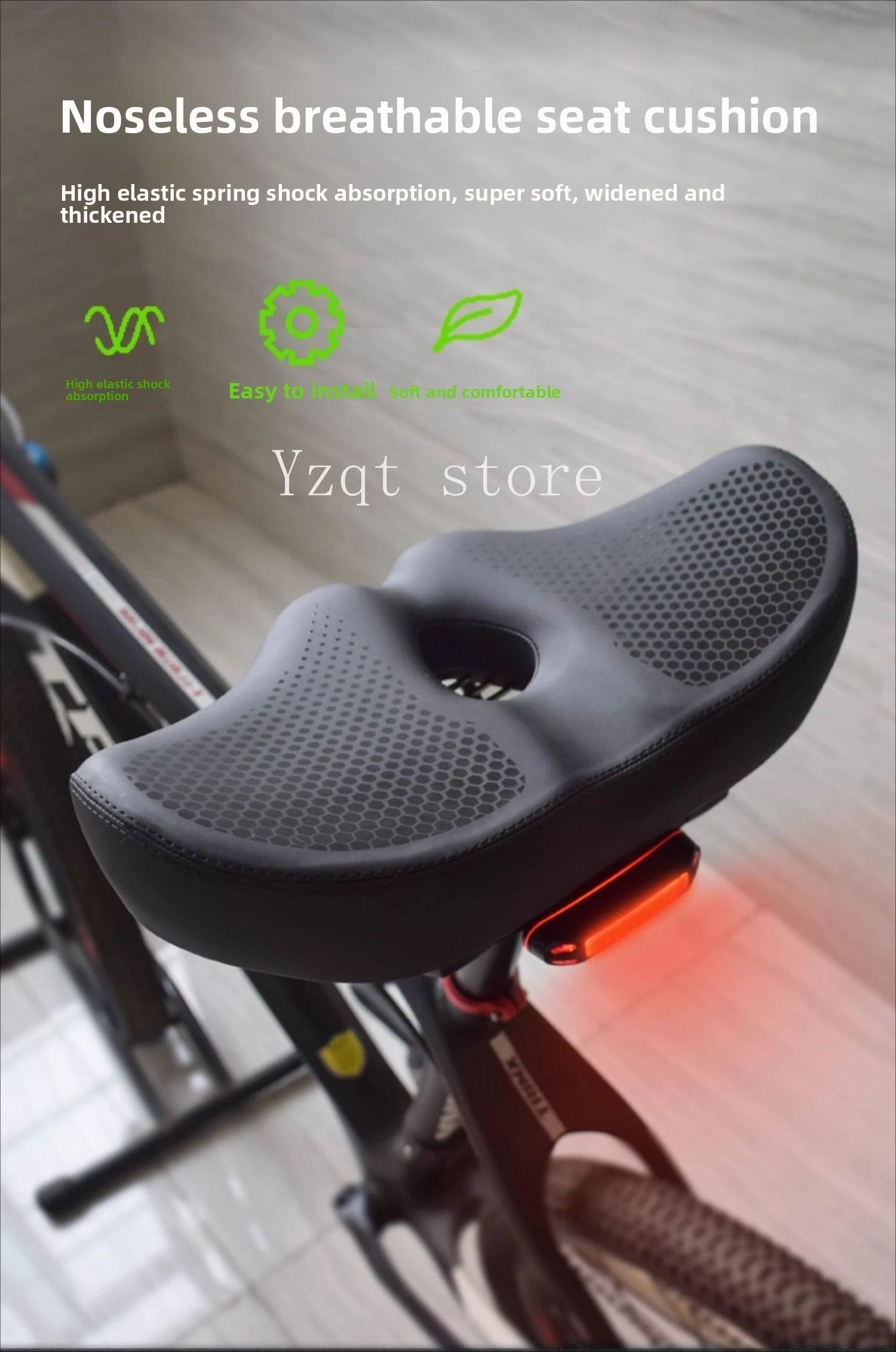 Mountain bike seat cushion anti-butt pain super soft comfortable bicycle riding seat cushion seat saddle enlarged