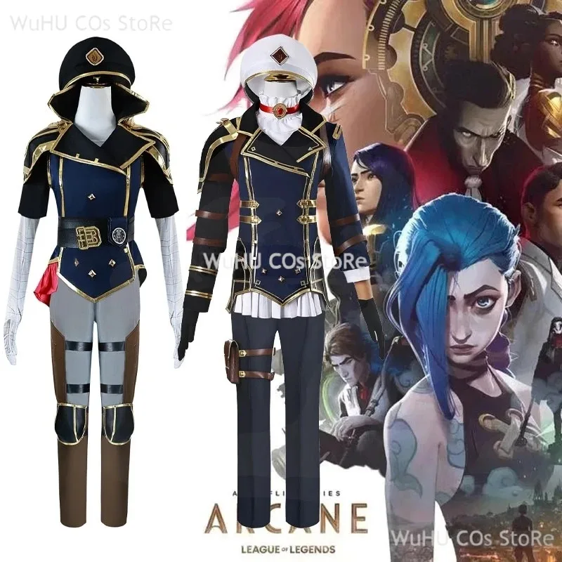 

/LOL Arcane Season 2 Caitlyn Cosplay Women Halloween Costume Wigs;3,k8't,