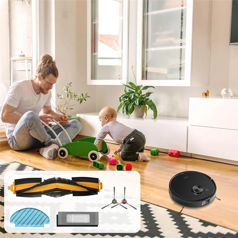 B58B-Zubehör für Ecovacs Deebot N8 N8+ N8 Pro N8 Pro+ OZMO T8 T8+ T8 AIVI T9, T9+, Hauptbürsten, Seitenbürsten, Filter