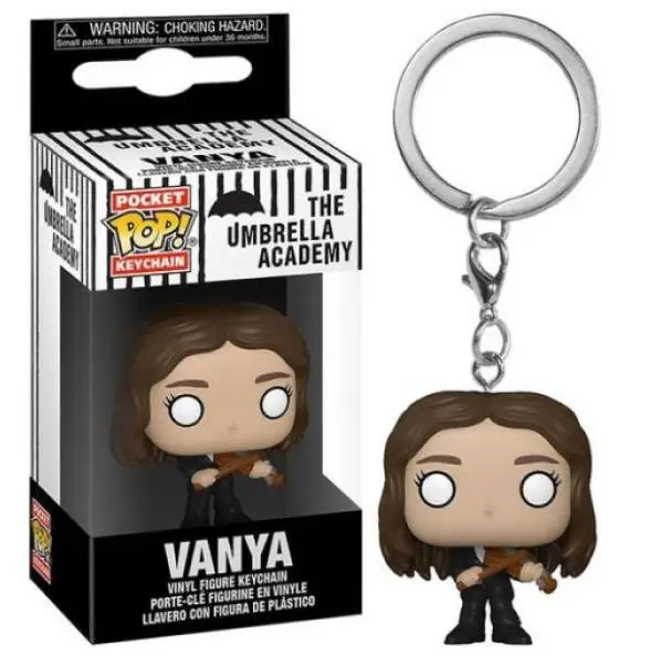 Funko POP Pocket Keychain the Umbrella Academy Vanya Klaus Pogo Vinyl Action Figure Collection Limited Edition Model PVC Toys