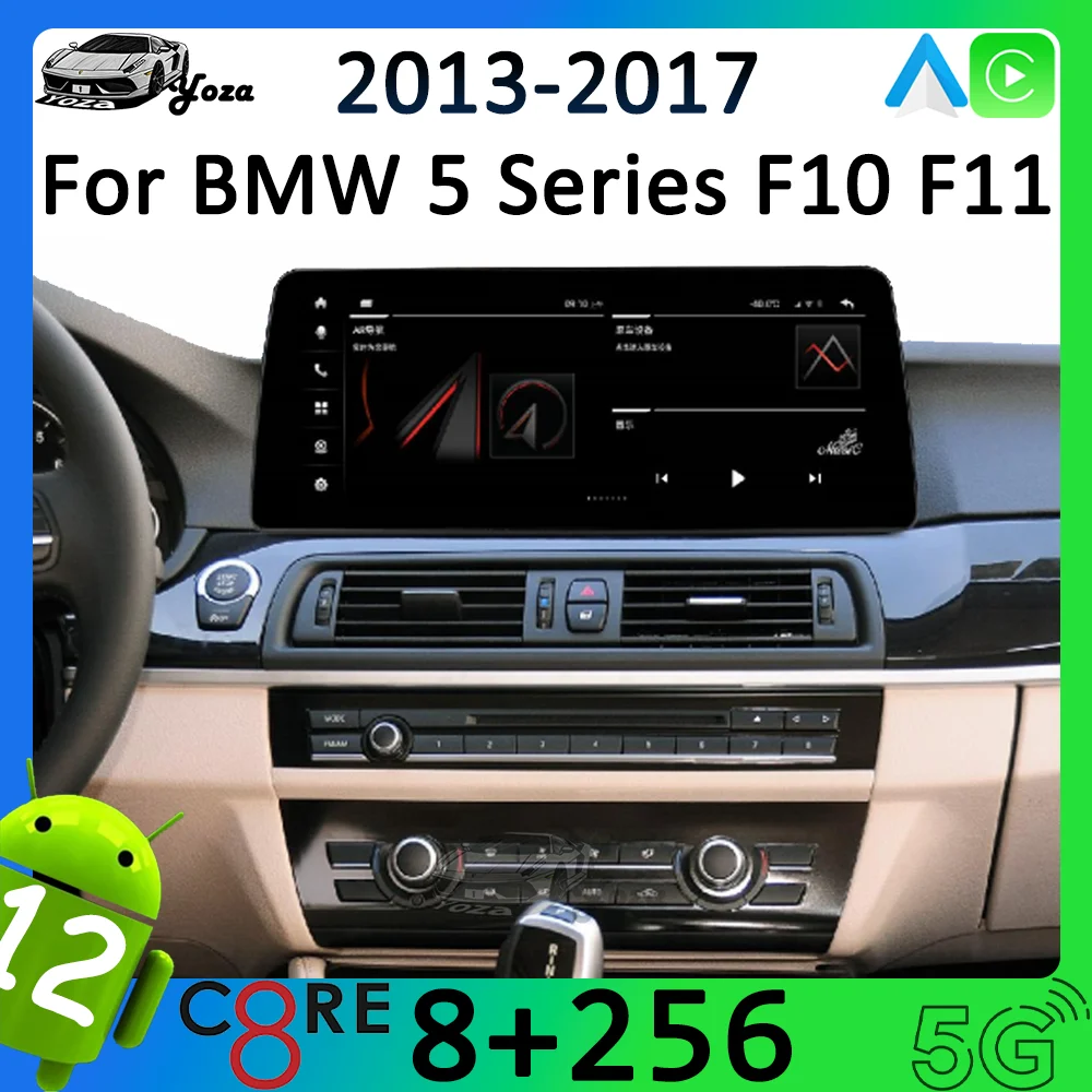 

Автомобильный радиоприемник Yoza Carplay для BMW 5 серии F10 F11 NBT Система 2013-2017 Android 11 сенсорный экран мультимедийный плеер Навигация стерео