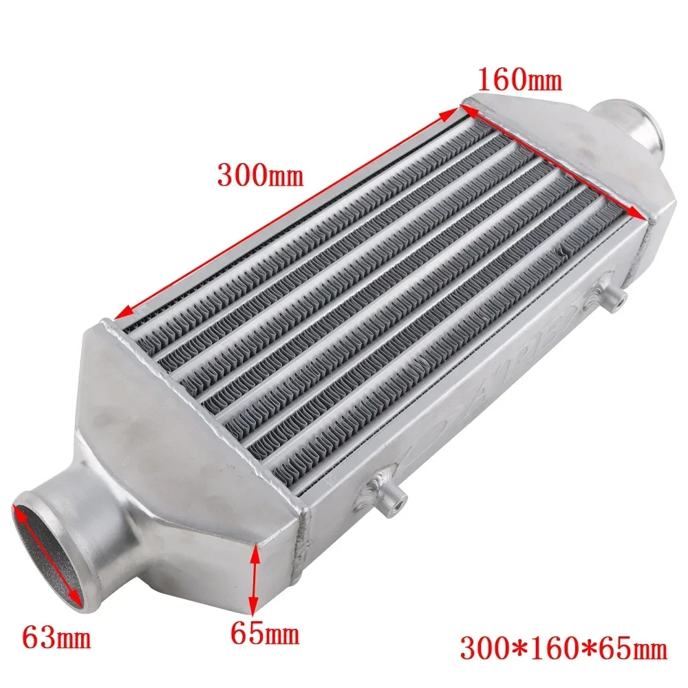 

Front Mount intercooler 300*160*65mm Universal Turbo Intercooler bar&plate OD=63mm Radiators Cooling System Car Accessories